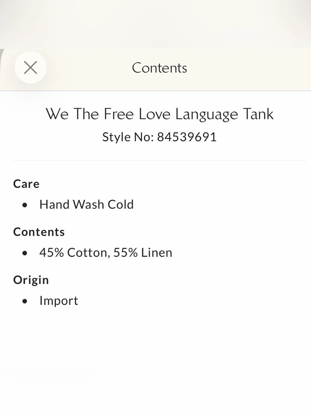 We The Free Love Language Tank